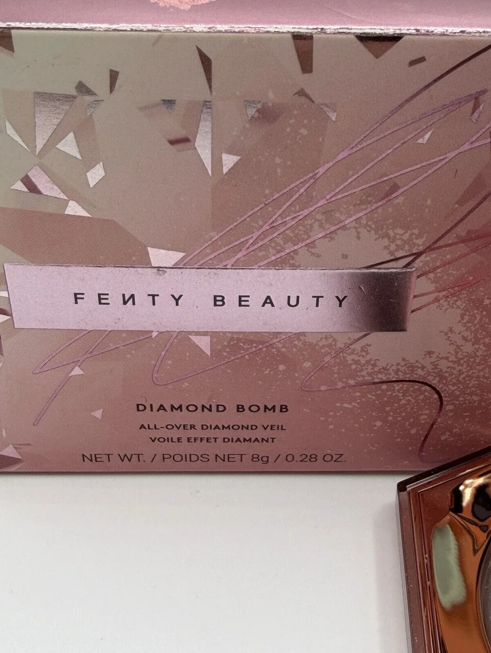 FENTY BEAUTY Diamond Bomb Rosé Rave 02 Highlighter 8g Full Size New Box